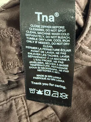 Aritzia Tna Cotton Cargo Pants Brown Utility Parachute Joggers Size 6 thumbnail 10