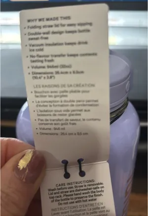 Lululemon Tumbler back to life sport bottle, 32 ounce straw lid thumbnail 10