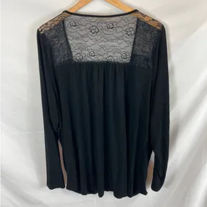 Torrid Knit Rayon Span Surplice Lace Back Long Sleeve Top Size 3X thumbnail 7