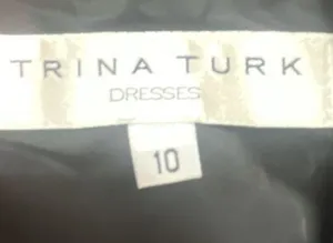 Trina Turk Black Purple Pink Floral Short Sleeve Sheath Dress Size 10 thumbnail 3