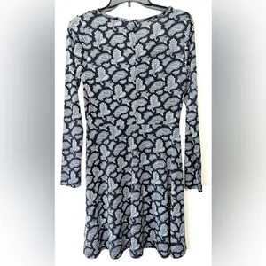 Michael Kors Black Blue Paisley Dress thumbnail 2