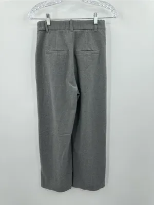 Abercrombie & Fitch Women's Gray Sloane Tailored Pleated Wide Leg Pants Size XS thumbnail 3
