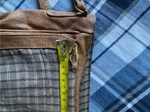 Emily Ann of Boca Raton Brown Leather Crossbody Messenger Bag thumbnail 8