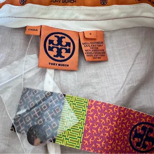 NWT Tory Burch Women's Skinny Auden‎ Pants in Terracotta thumbnail 6