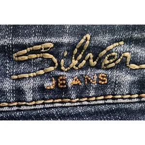 Silver Jeans Womens Size 29 Suki Surplus Low Bootcut‎ Jean Dark Blue thumbnail 3