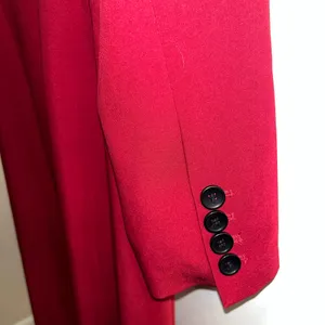 Commense Red Trench Coat thumbnail 4