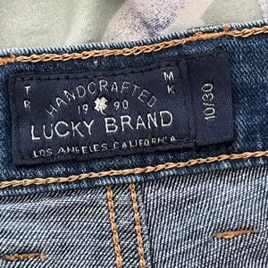 Lucky Brand Women's Cutoff‎ Patch Pocket Jean Shorts Size 10 Zip Fly Denim thumbnail 3