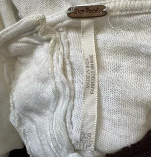 Free People ladies tank top is a size TP/XS. thumbnail 2