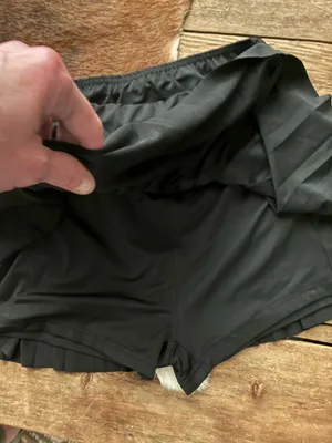 Black Pleated Skort thumbnail 3