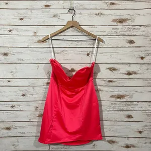 NWT Superdown Lilianah Sweetheart Mini Dress - Pink - XL thumbnail 9