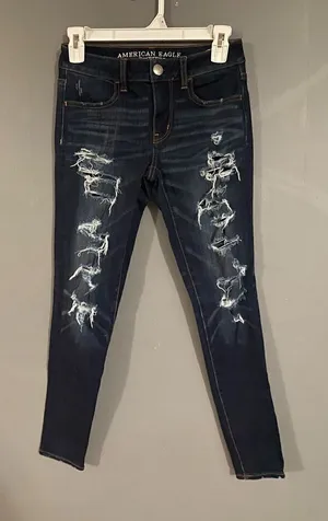 American Eagle 360 Super Stretch Jeggings Size 0 Short thumbnail 1