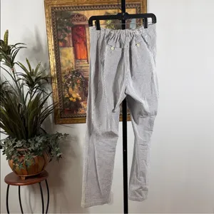 Striped Women's Pants Papercloth Liz Lange Size 12 Casual Summer Maternity thumbnail 3