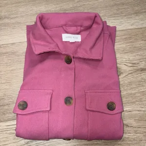 Hippie Rose Women's Boutique Pink Button Up Size Medium thumbnail 3