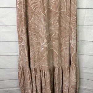 Prologue Medium NWT Brownie Print Sleeveless Maxi Tiered Dress Boho Prairie thumbnail 6