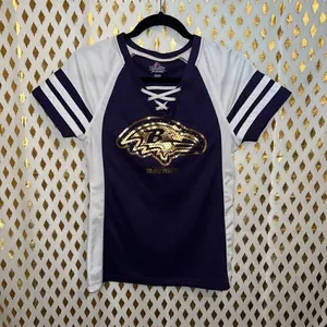 Majestic Ravens jersey NFL women’s bling sequin jersey size S thumbnail 1