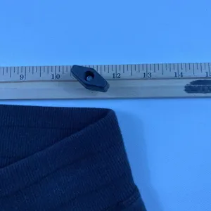Lululemon Jogger Pants Womens 2 Black Ribbed Cuffs Back Zip Pocket Logo Lounge‎ thumbnail 6