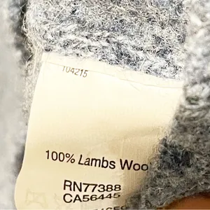J Crew‎ Factory Size Medium Blue 100% Merino Wool Crewneck Sweater thumbnail 3