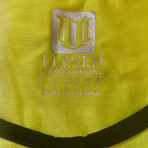 Eleven by Venus Williams Tennis shirt, Size small. Neon Green EUC thumbnail 3