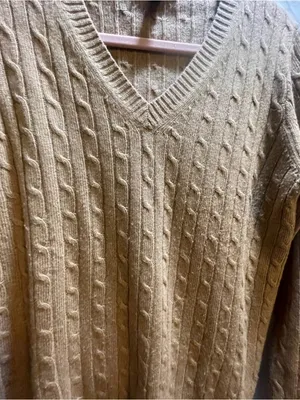 J. Crew Cable Knit V-Neck Sweater - Women’s Size Large ~ Cozy Fall Layering thumbnail 3