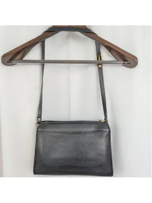 Vintage Dooney & Bourke Black on Black AWL Shoulder Bag thumbnail 8