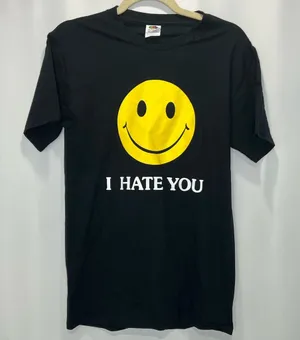 NWOT I Hate You 90s Grunge Tee Shirt thumbnail 1