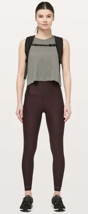 Lululemon Zoned In Tight 27" Plum Shadow Size 10 thumbnail 1