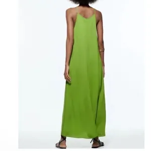 Zara Green MIDI Sleeveless Dress(Size Medium) thumbnail 2