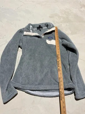 Patagonia retool snap T Women's Gray Fleece Pullover Sweater small thumbnail 3
