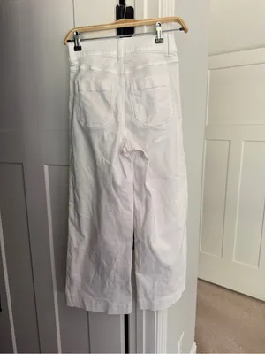 Spanx crop White Wide-Leg Pull On High Rise Pants thumbnail 4