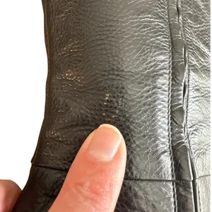 Vintage Gucci 202941 Black Leather Crest Medallion Knee High Boots 9B thumbnail 14