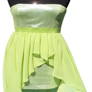 Cache Apple Green Sequin Encrusted Strapless Event New HiLow Dress Lined $218 NWT thumbnail 4
