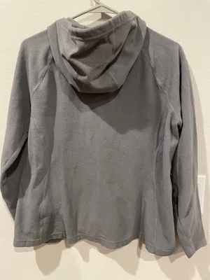 The North Face Women’s Full Zip Gray Hooded Fleece Jacket Size Large thumbnail 2