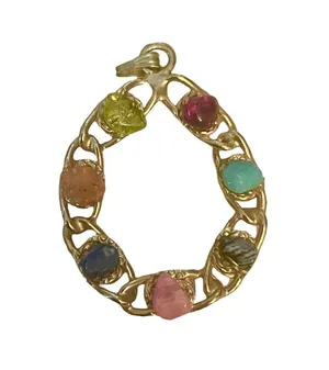 Vintage multi gemstone pendant thumbnail 5