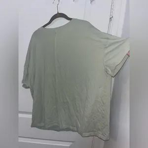 Layered Fabric Star Patchwork MintGreen Oversized T Shirt Y2K Indie Americana XL thumbnail 10