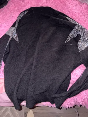 Long sleeve bedazzled shirt thumbnail 1