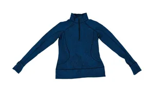 Lululemon Women's Blue Full Zip Activewear Jacket High Collar Size 6 (No Tag) thumbnail 1