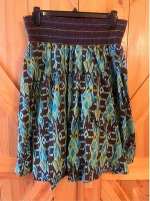 Overdrive pull on skirt, size large ￼(1660) Brown thumbnail 1
