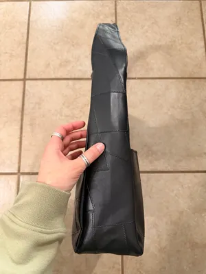 ASOS Black Patchwork Shoulder / Hobo Bag thumbnail 6