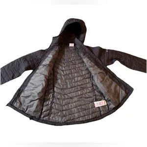Columbia Thermal Coil Insulated Puffer Jacket Black Hooded Womens Size S thumbnail 3