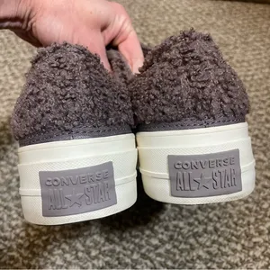 Converse CTAS Lift Ox Violet Ore Sherpa Women's Platform Sneakers 8.5 thumbnail 9