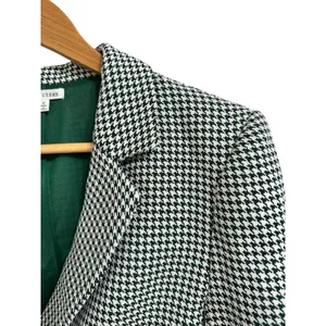 En Creme Women's Cropped Blazer‎ Houndstooth Print size Small thumbnail 2