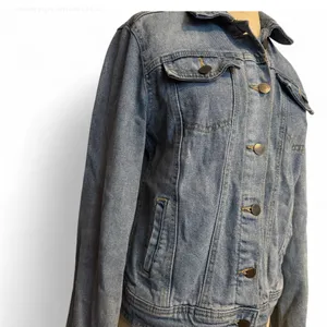 Women's Denim Jacket Blue Size S Casual Long Sleeve thumbnail 7