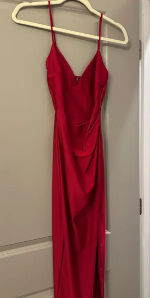 Red formal dress thumbnail 1