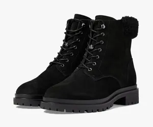 NWT Lauren‎ Ralph Lauren Carlee Black Suede Booties – Size 5 thumbnail 1