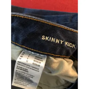 American Eagle skinny kick bootcut flare blue jeans Size 8 thumbnail 5