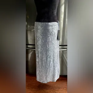 Donna Karan Dressy MIDI sequined skirt🔥 NWOT thumbnail 5