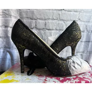 Chinese Laundry Fall for Glitter Women’s Heels Gold Size 7M New in Box thumbnail 2