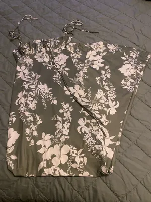 Maxi Floral Dress Green thumbnail 1
