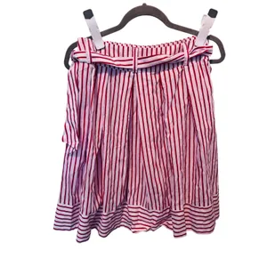 Vintage Forever Medium Red White Striped Mini Skirt Made USA Coquette Twee thumbnail 3