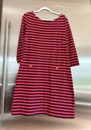 Lilly Pulitzer Charlene dress large red & blue thumbnail 1